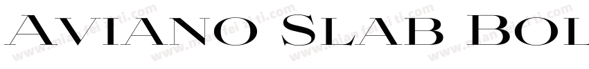 Aviano Slab Bold字体转换